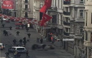 ۲ کشته و ۷ زخمی در انفجار انتحاری تروریستی در استانبول