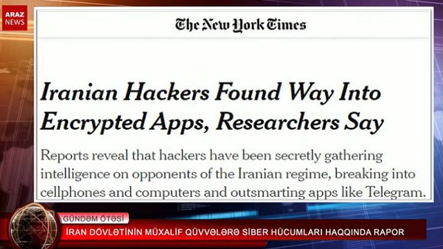 ایران دولتی نین مخالف نیرولارا قارشی سیبر هجوملاری حاقیندا راپور