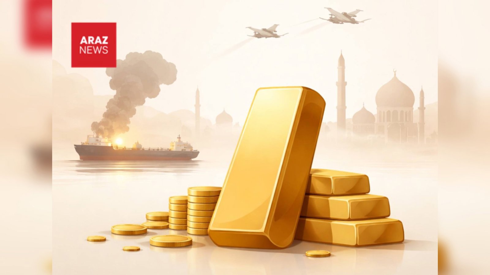 جهش دوباره طلا با تشدید تنش ایران و آمریکا؛عبور قیمت از مرز تاریخی