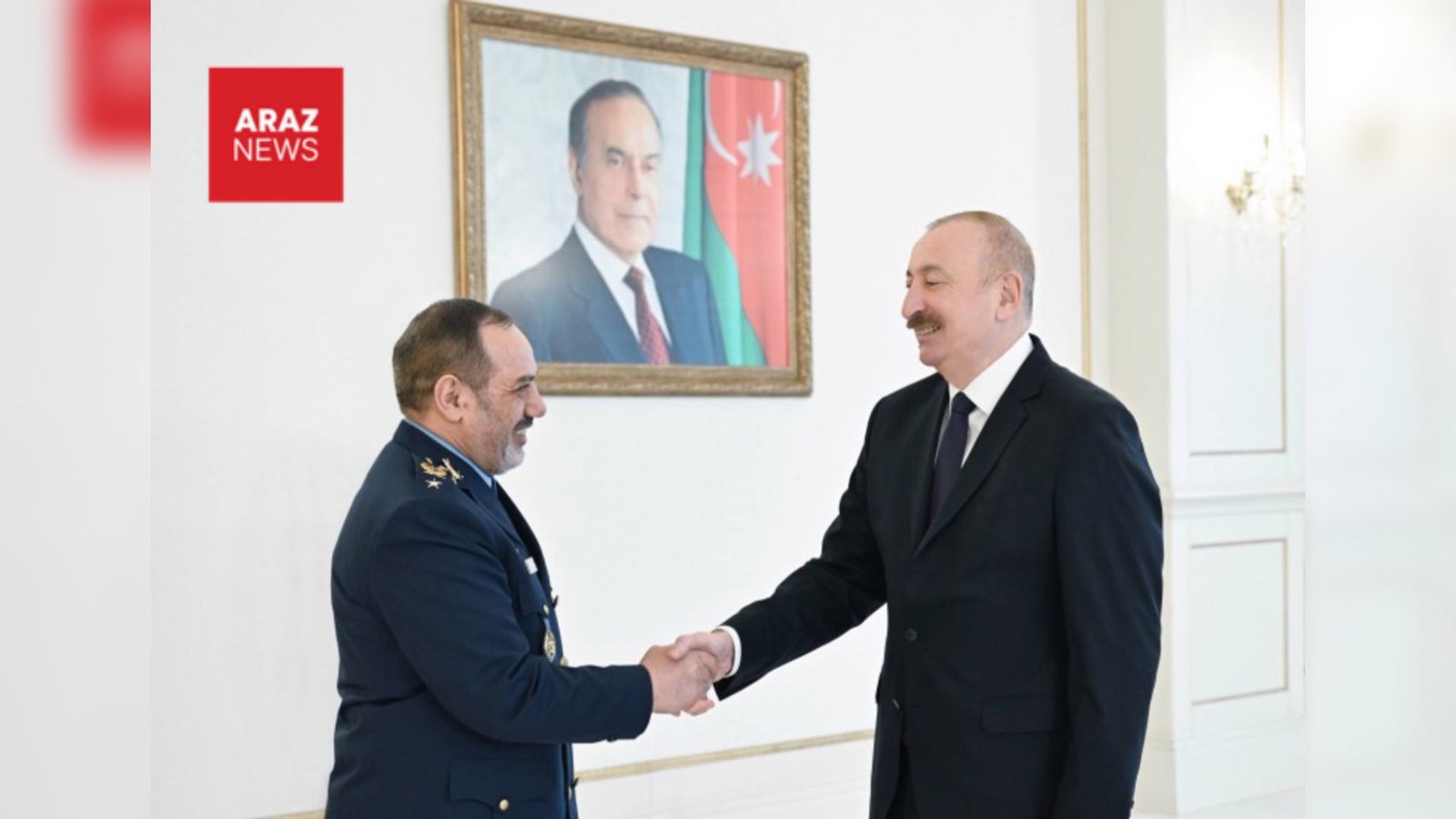 الهام على اف هيأتى به رياست وزير دفاع وپشتيبانى نيروهاى مسلح ايران را به حضور پذيرفت