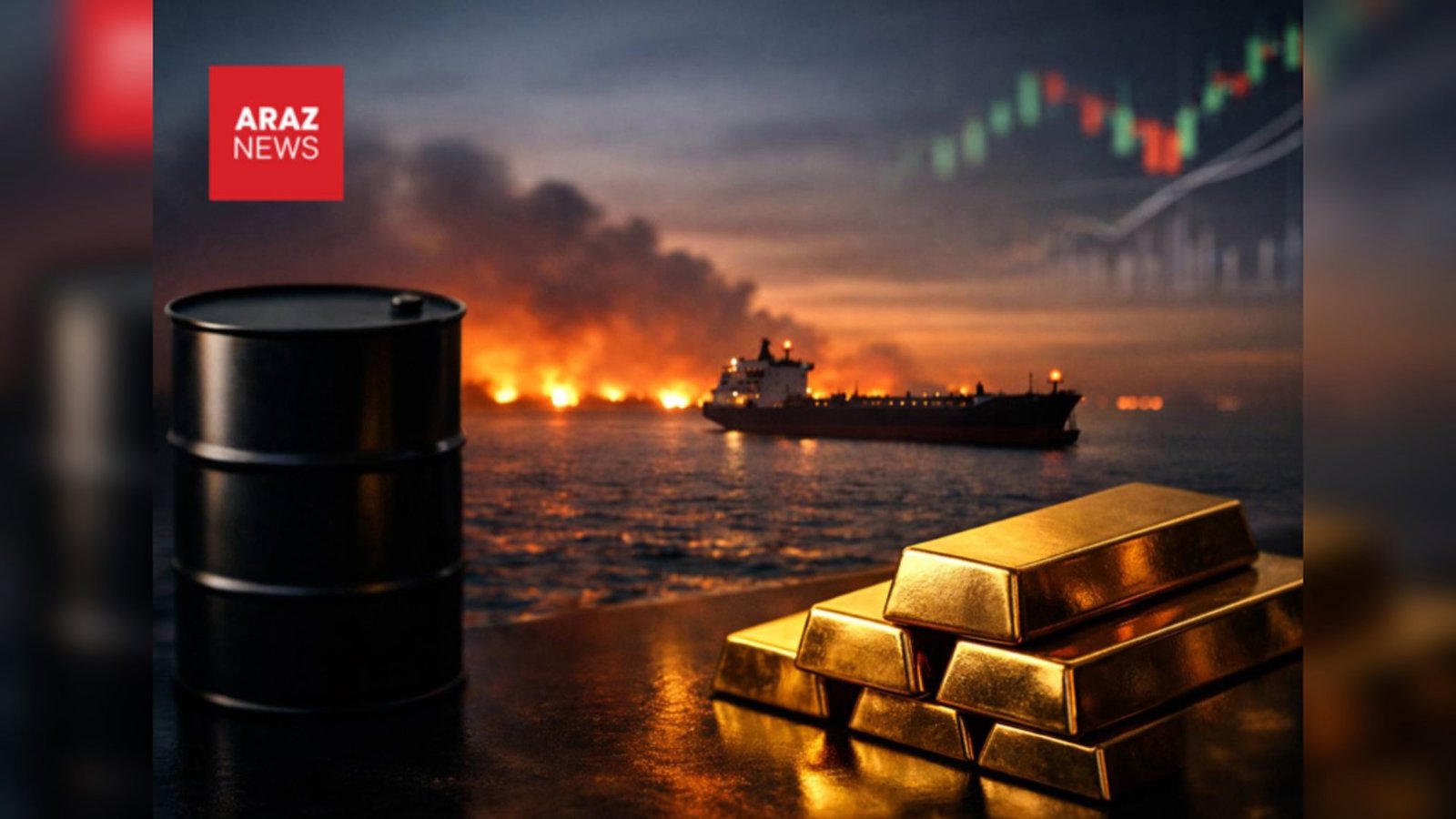 قیمت نفت و طلا در پی تشدید جنگ ایران و آمریکا افزایش یافت