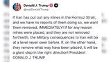  ترامپ به ایران درباره تنگه هرمز هشدار داد               