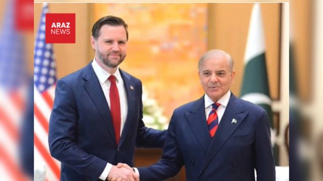   دیدار ونس و نخست‌وزیر پاکستان در حاشیه مذاکرات اسلام‌آباد              