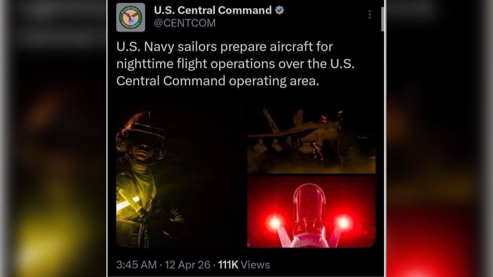  CENTCOM gecə əməliyyatlarının görüntülərini yaydı