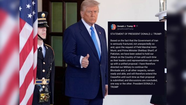 ترامپ: آتش بس با ايران تا ارائه طرح مشترک تهران تمديد مى شود