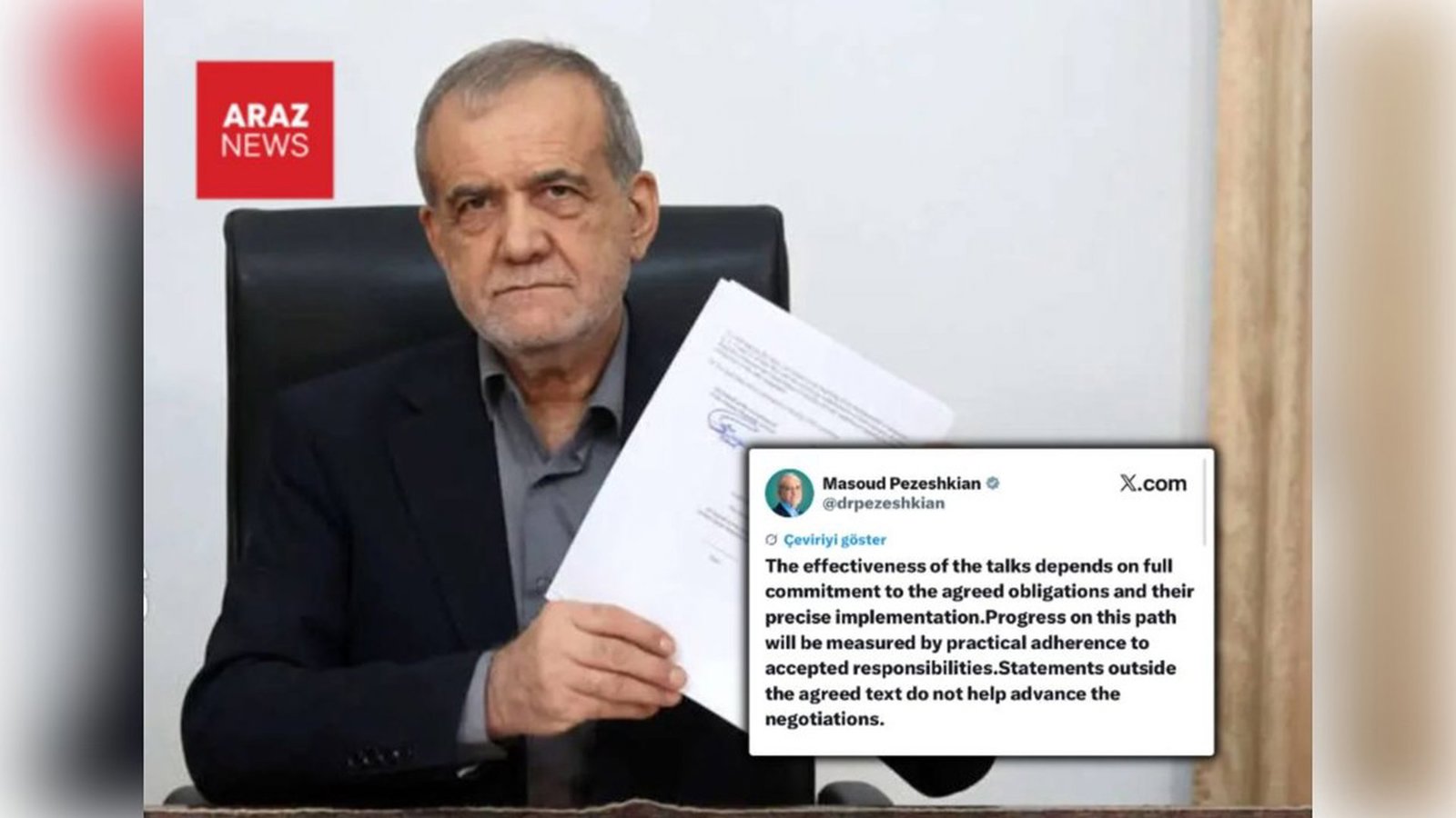 پزشکیان: اظهارات خارج از متن توافق به مذاکرات آسیب می‌زند
