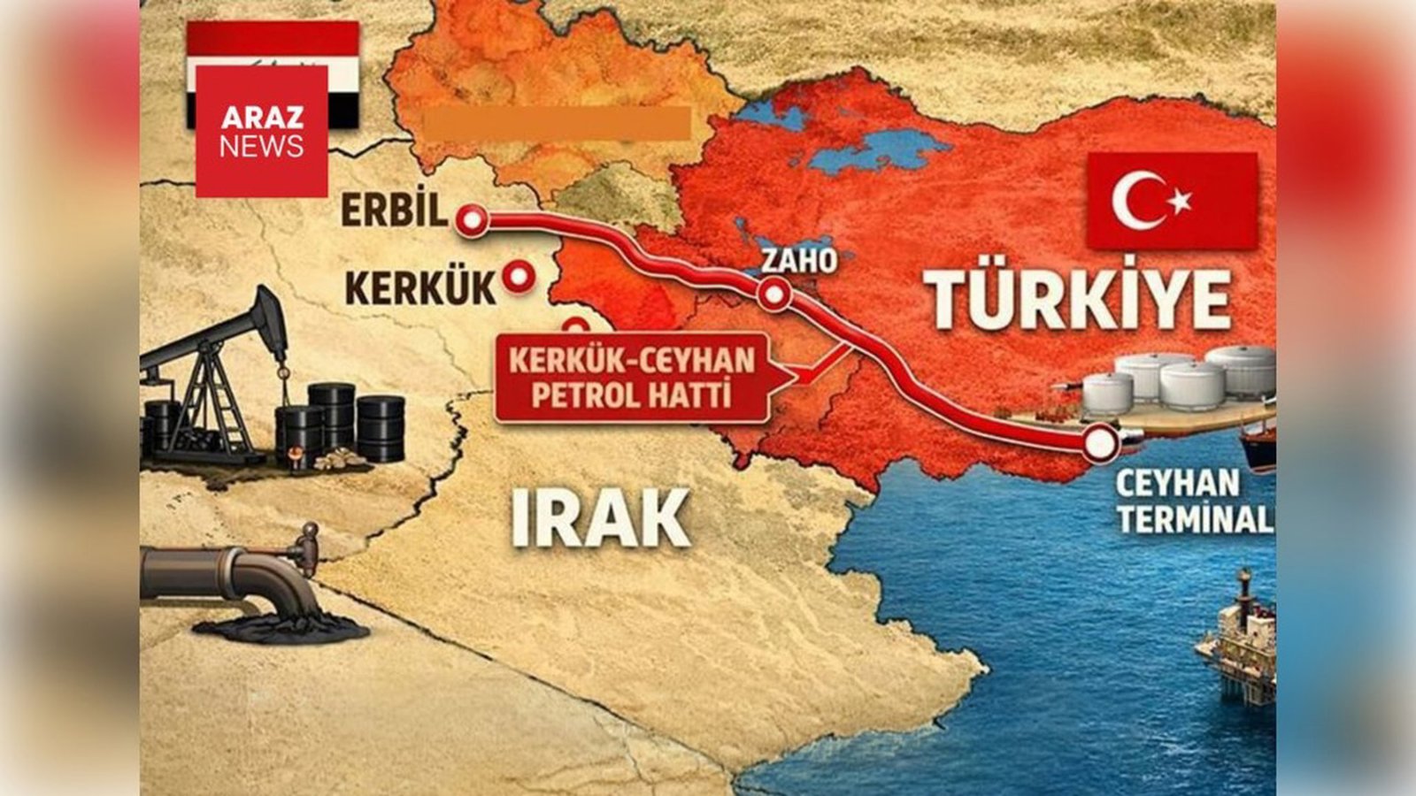 İraq və Türkiyə Kərkük–Ceyhan neft kəməri üzrə ixracatın uzadılması barədə danışıqlar aparır
