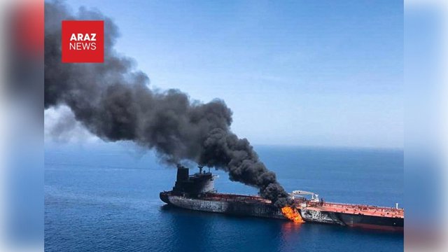 Britaniya Dəniz Ticarəti Əməliyyatları Təşkilatı: Omanın sularında neft tankeri naməlum mərmi ilə hədəf alındı və yanğın çıxdı