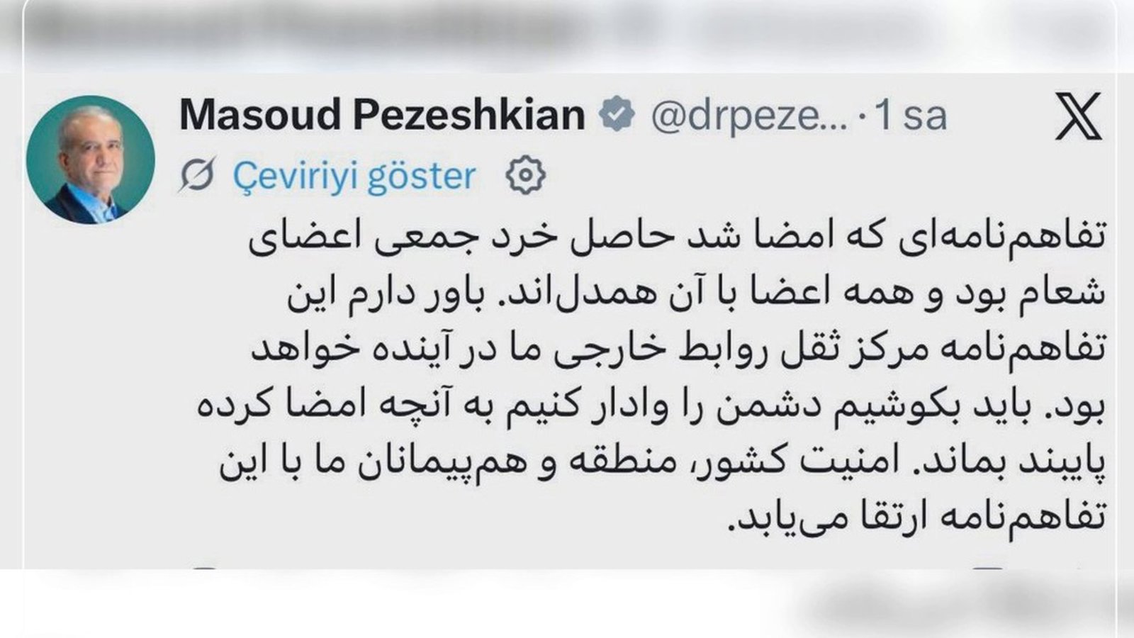 Müharibəni son anda dayandıran razılaşma: Pezeşkian daxili tənqidçilərin təzyiqi altında müdafiəyə keçdi