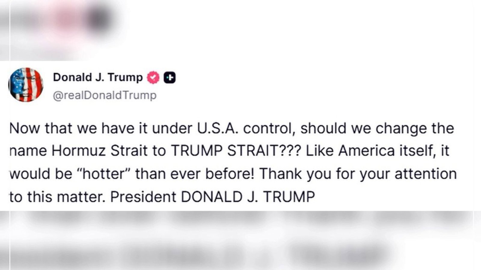 Trump Hörmüz boğazına nəzarət iddiasından sonra: 