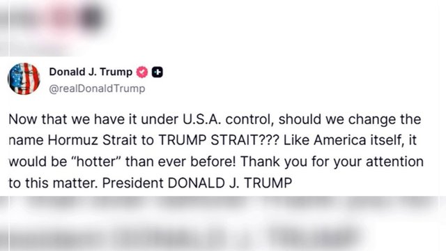 Trump Hörmüz boğazına nəzarət iddiasından sonra: 