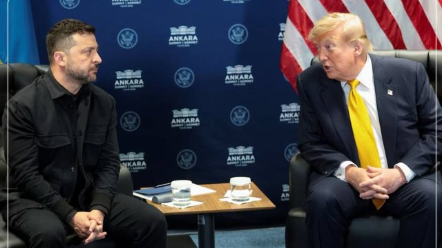 Zelenski enerji atəşkəsi planı ilə Trampla görüşə gedir