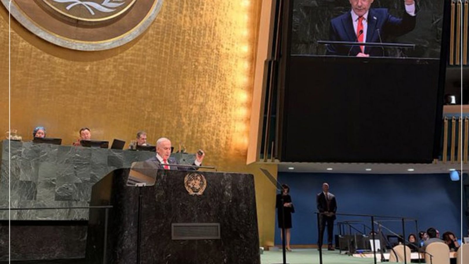 Netanyahu BMT-də: Terrorçular məğlub olub; çıxışıma etiraz edənlər mənəvi qorxaqlardır