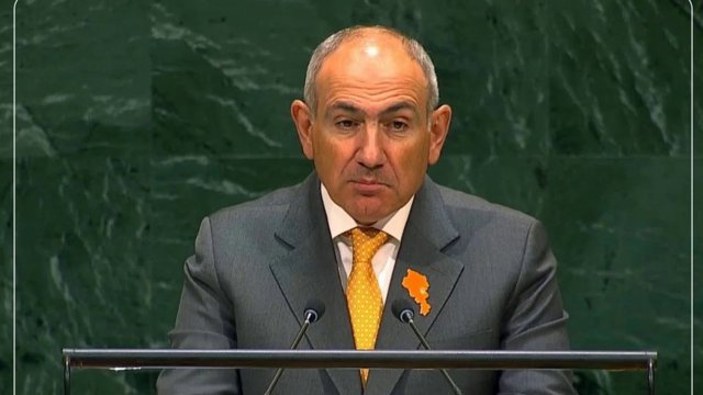 پاشینیان از تریبون سازمان ملل: ارتباط بی‌مانع میان خاک اصلی آزربایجان و نخجوان باید برقرار شود