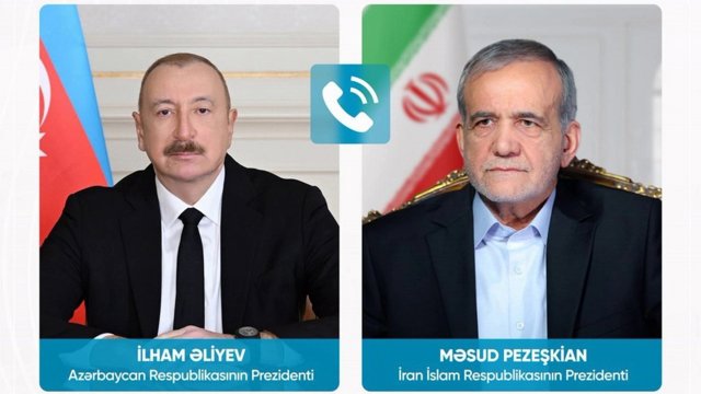 Azərbaycan hökumət nümayəndə heyətinin İrana səfəri fonunda: Əliyev Pezeşkianı telefonla ad günü münasibətilə təbrik edib