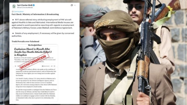 Pakistan qırıcı təyyarələrinin husilərə qarşı hücumlarda iştirak etdiyini təkzib edib