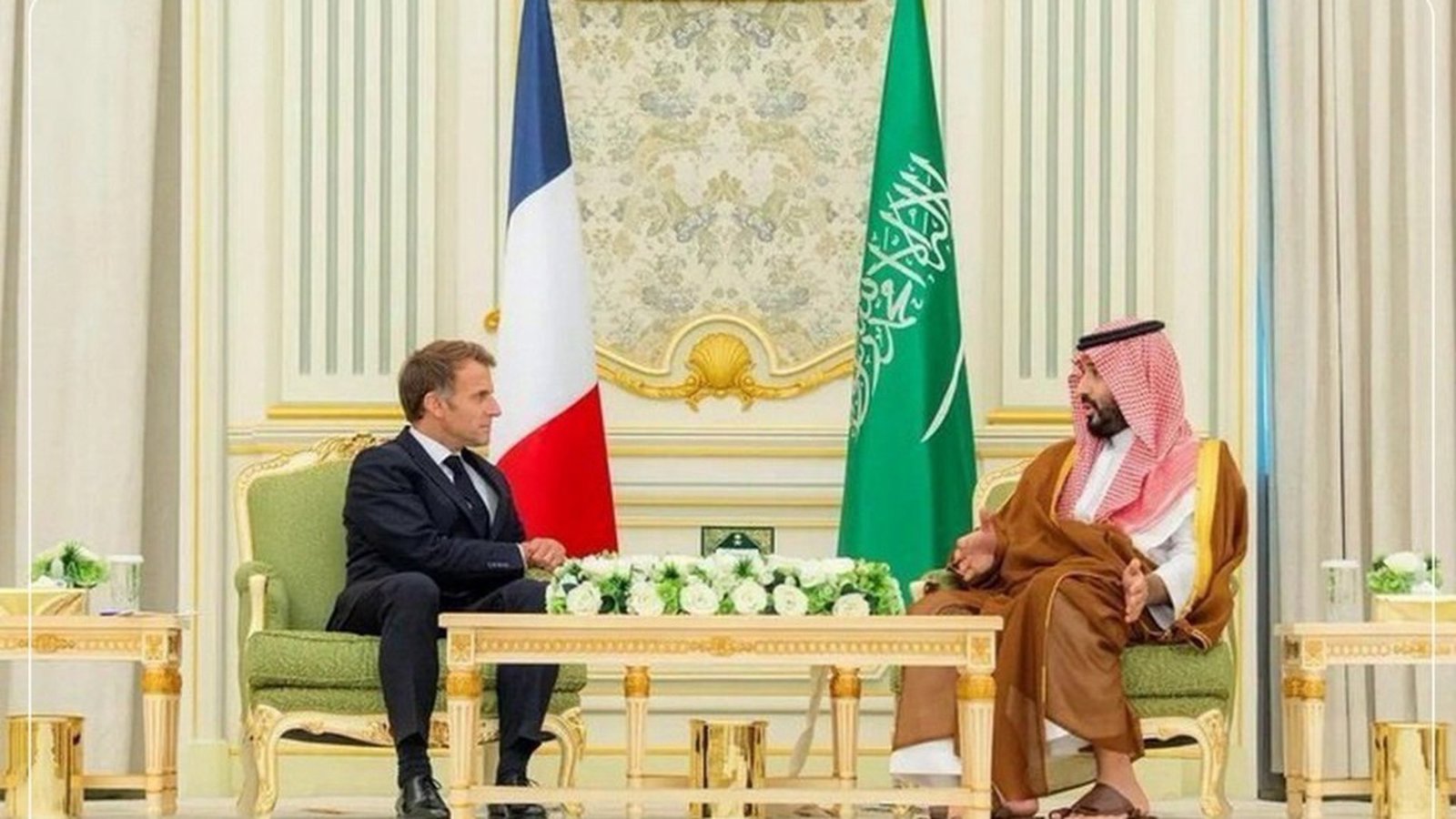 دیدار ماکرون و بن‌سلمان در ریاض بر سر تحولات منطقه