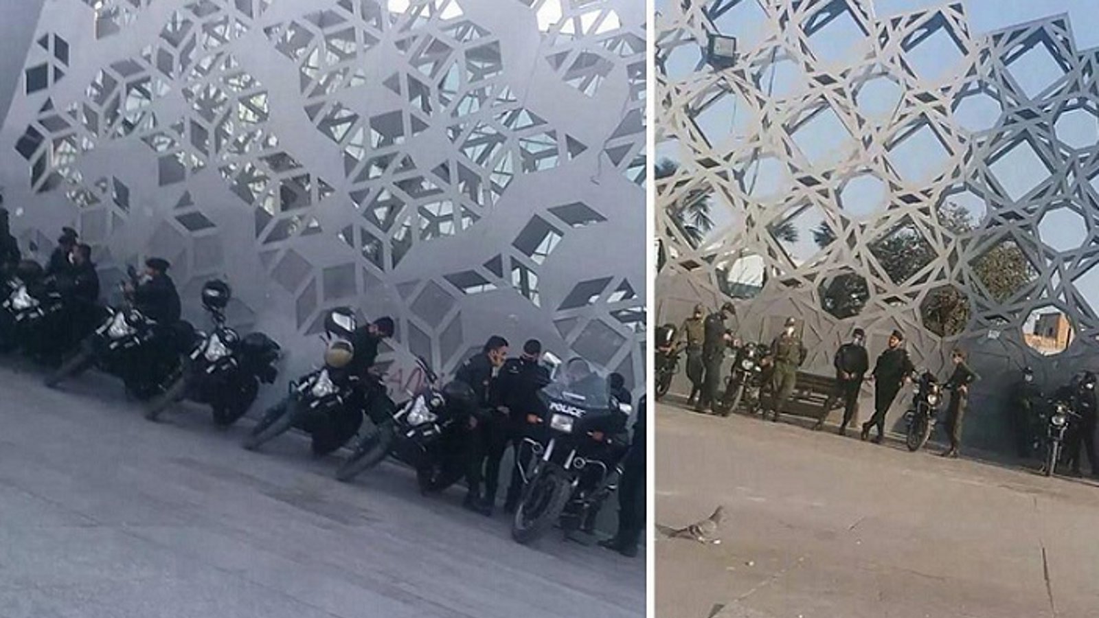 مسیرهای منتهی به میدان امام حسین در محاصره ماموران امنیتی و انتظامی