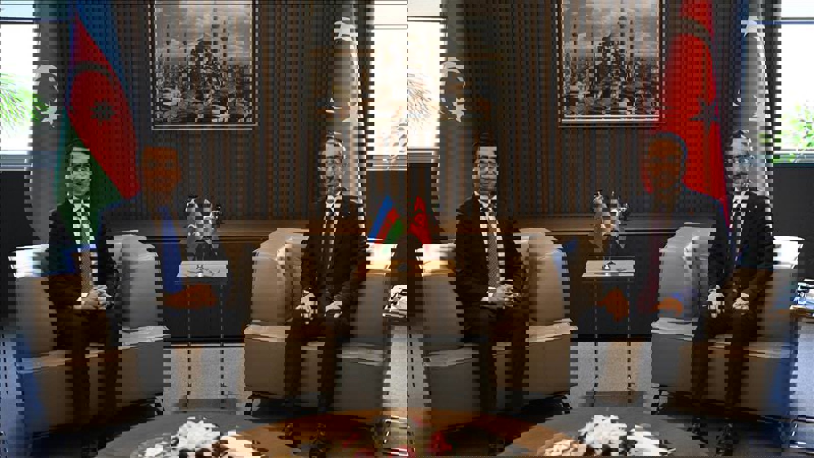 دیدار رئیس اداره ارتباطات ریاست جمهوری ترکیه و معاون رئیس جمهور آذربایجان