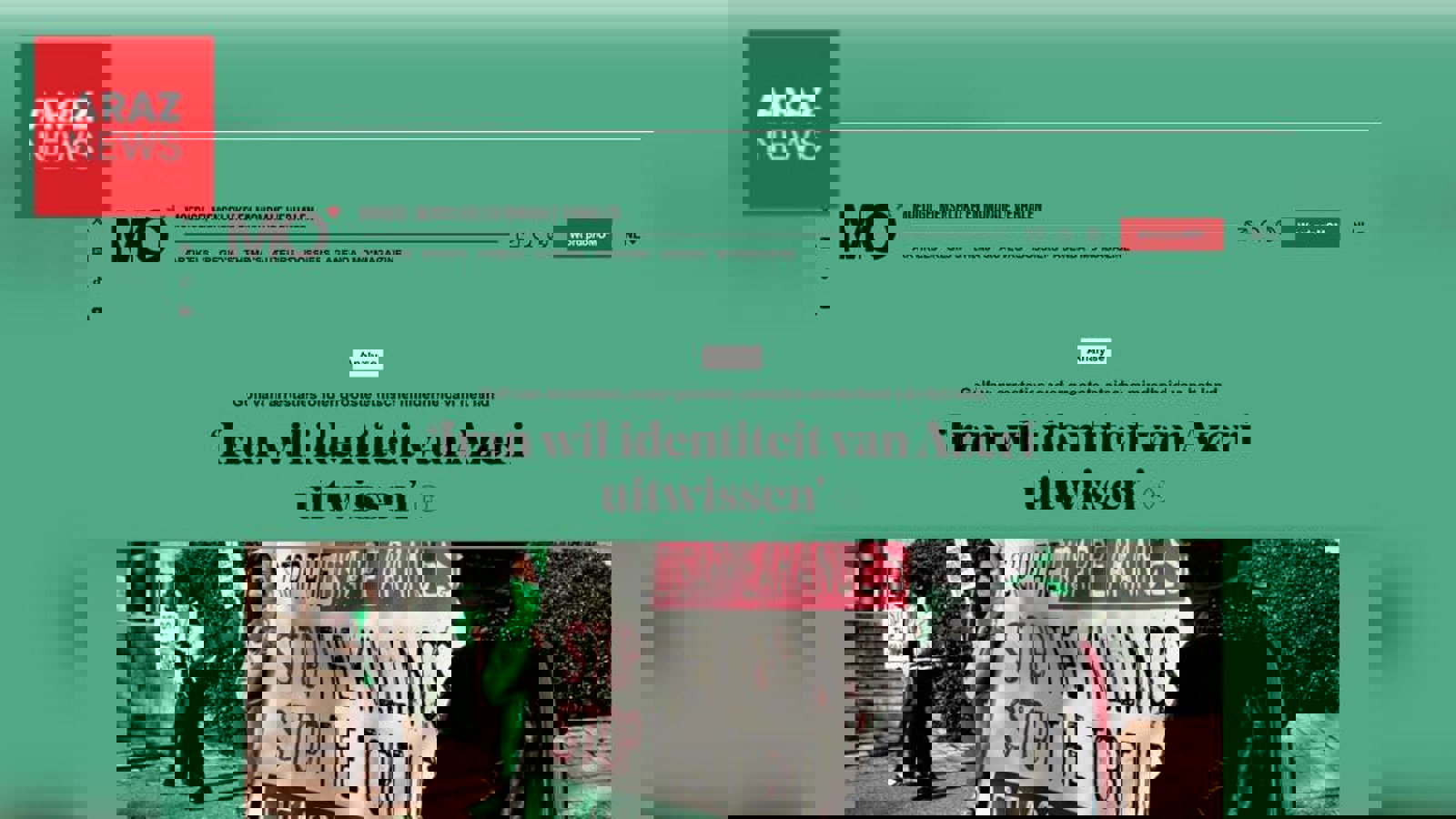 مصاحبه نشریه معتبر بلژیکی با یاشار حکاک‌پور و برندا شیفر در مورد آزربایجان جنوبی