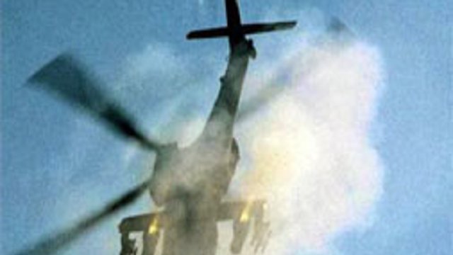 سقوط یک هلی کوپتر با چهار سرنشین در آب‌های جنوبی ایران