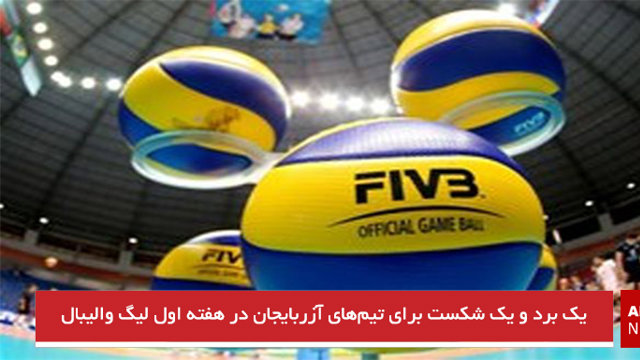 یک برد و یک شکست برای تیم‌های آزربایجان در هفته اول لیگ والیبال