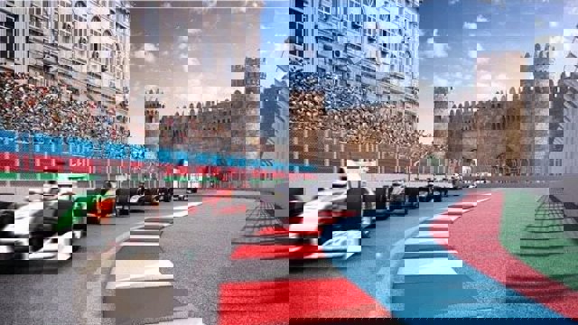 آغاز مسابقات فرمول-یک در شهر باکو