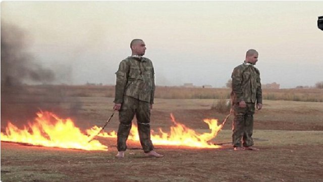 ادعای زنده زنده سوزانده شدن ۲ نظامی تورکیه توسط گروه تروریستی داعش