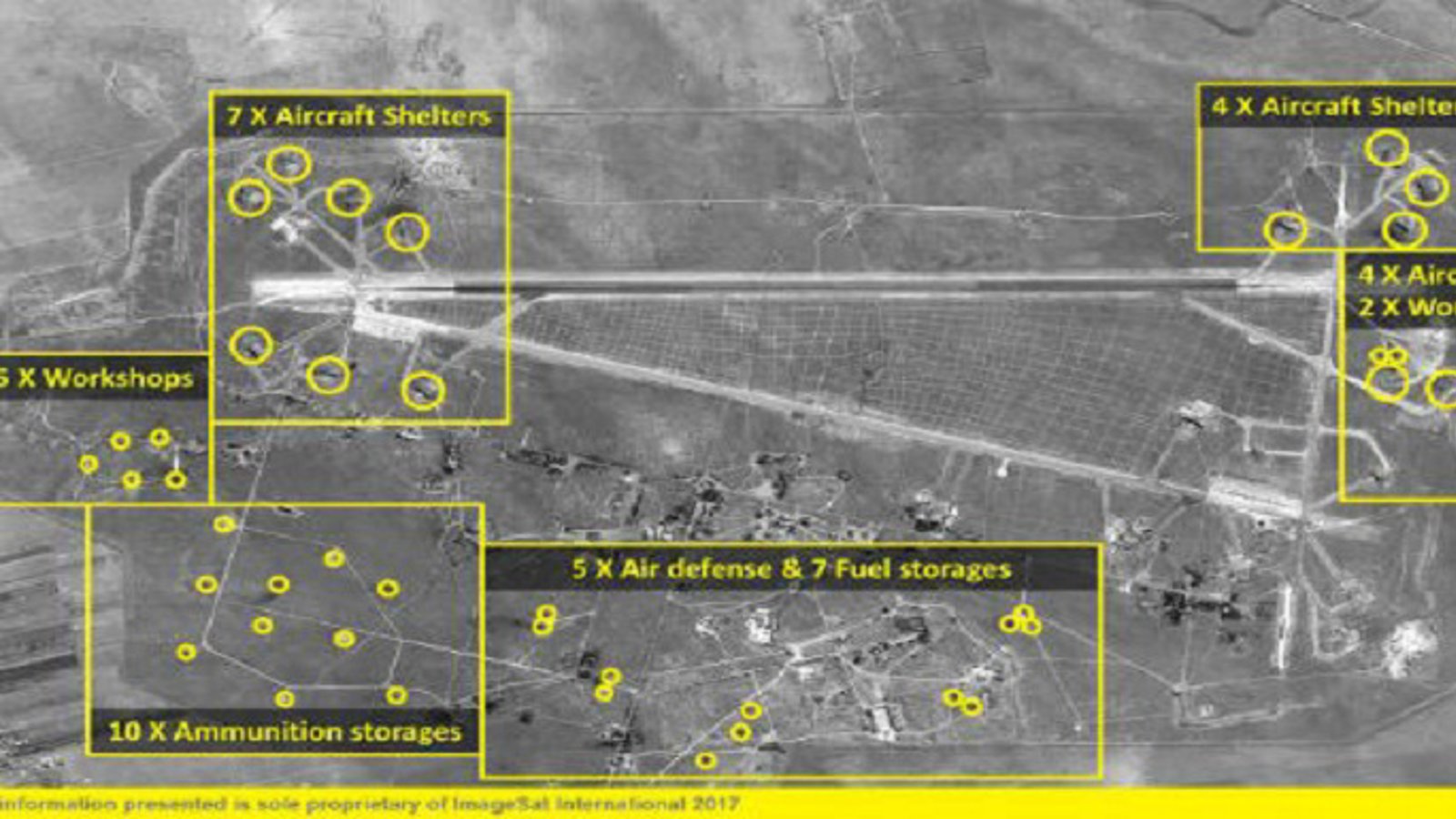 پنتاگون: در پایگاه الشعیرات سلاح شیمیایی انبار شده بود