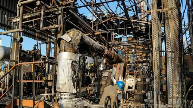 آتش‌سوزی در پالایشگاه تبریز