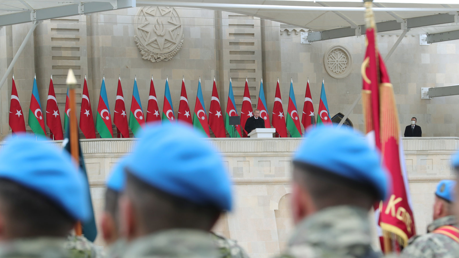 مراسم پرشکوه رژه پیروزی در آزربایجان [شمالی] با حضور رئیس جمهور ترکیه - تصاویر