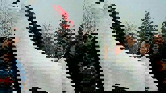 مجسمه برفی ''بوز قورد'' در اورمیه