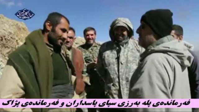 دیدار صمیمی سردار محمد پاکپور، فرمانده نیروی زمینی سپاه پاسداران ایران با نیروهای پ.ک.ک-پژاک