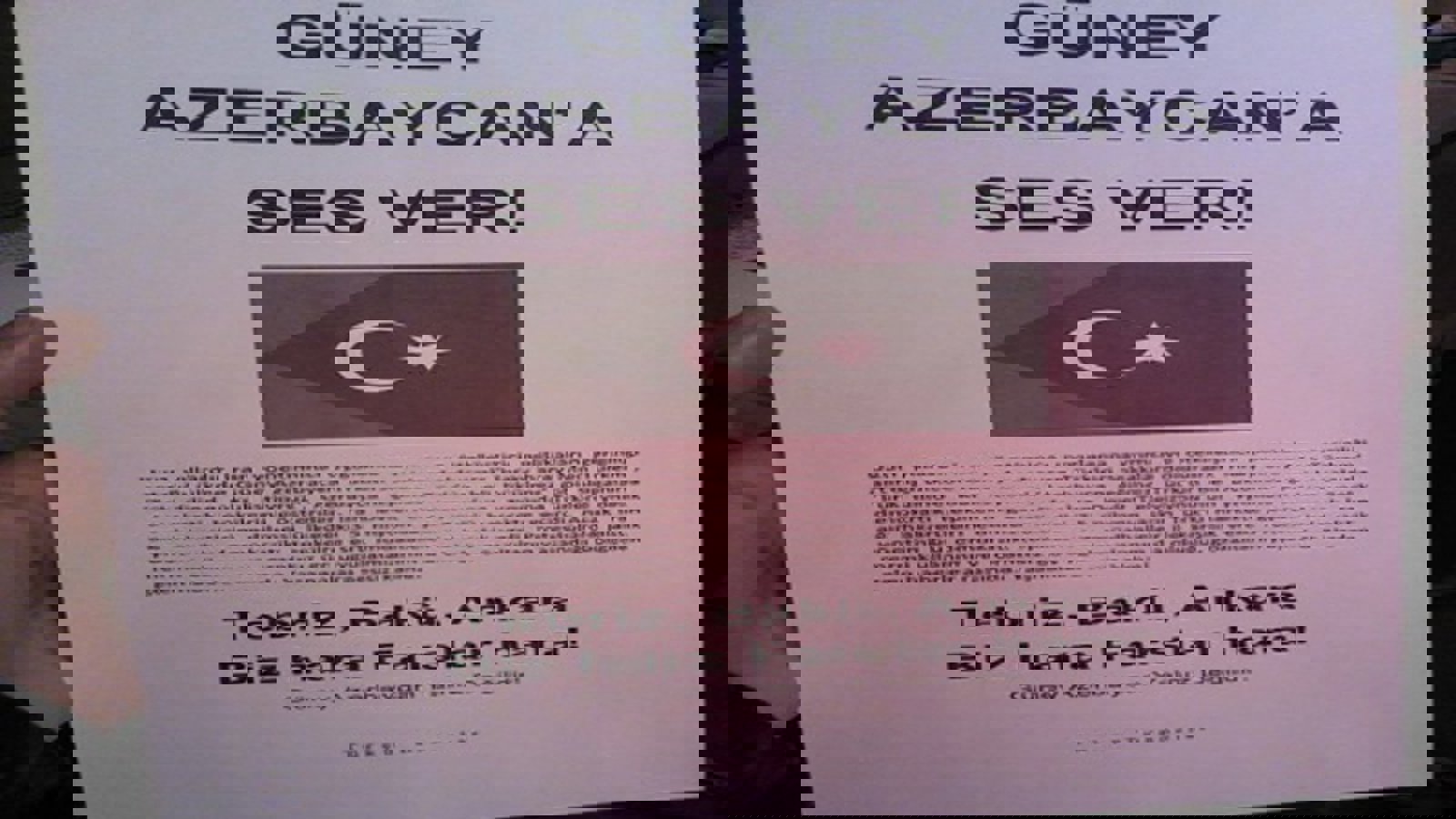 نصب اعلامیه حمایت از قیام ضد نژادپرستی مردم آزربایجان جنوبی در سطح شهر کایسری ترکیه+تصاویر