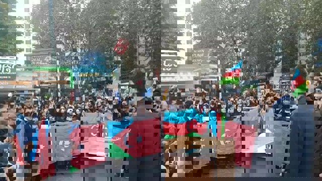 تجمع حمایت از اعتراضات ضد نژادپرستی در آزربایجان جنوبی در آنکارا + تصاویر