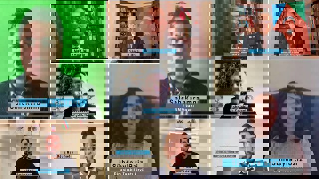 دیرنیش تشکیلاتی‌نین ۱۷-جی قورولوش ایل دؤنومو مراسیمینده یاییلان قوتلاما مساژلاری