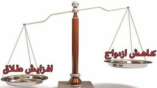 افزایش آمار طلاق و سن ازدواج در ایران