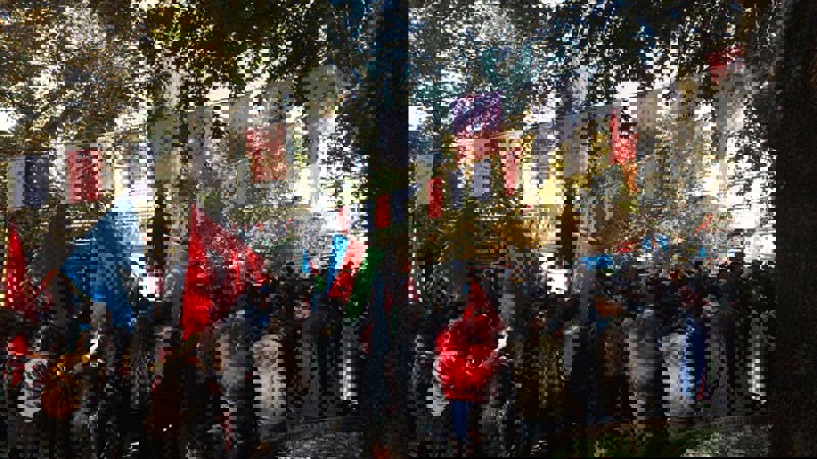 برگزاری راهپیمایی ضدنژادپرستی در حمایت از آزربایجان جنوبی در ۱۰ شهر ترکیه + تصاویر