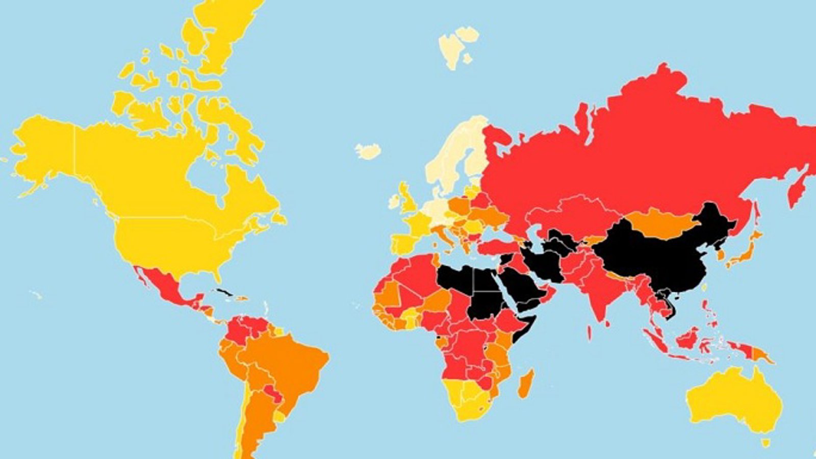 رتبه ۱۶۵ ایران از میان ۱۸۰ کشور در آزادی رسانه ها