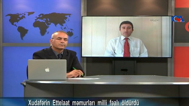 مصاحبه بابک چلبیانی با گوناز تی وی در مورد به قتل رسیدن فعال ملی در خداآفرین به دست مامورین امنیتی