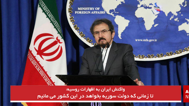 تا زمانی که دولت سوریه بخواهد در این کشور می مانیم