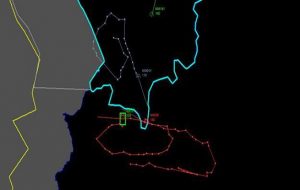 نقشه خط پرواز جنگنده روس قبل از سرنگونی توسط ترکیه