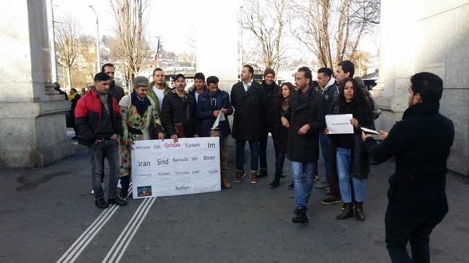 گزارش تظاهرات اعتراضی قشقایی ها در لوزرن سوییس