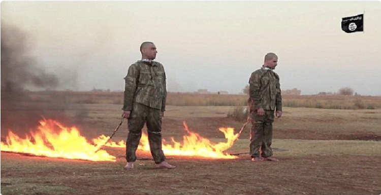 ادعای زنده زنده سوزانده شدن ۲ نظامی تورکیه توسط گروه تروریستی داعش ادعای زنده زنده سوزانده شدن ۲ نظامی تورکیه توسط گروه تروریستی داعش