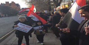 تظاهرات و اعلام همبستگی با مردم مظلوم الأحواز مقابل پارلمان اروپا در بروكسل