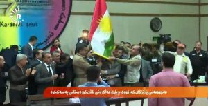 نصب پرچم اقلیم کردستان عراق در ادارات دولتی کرکوک