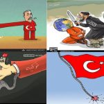 خبرگزاری های سپاه کدام کاریکاتورها را بعد از ترورهای داعش در تورکیه منتشر کردند