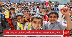 شیوع بیماری شپش سر در بین دانش‌آموزان مدارس استان اردبیل