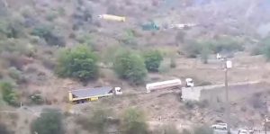 کامیون‌های ایرانی حامل کالاهای مشکوک به ارمنستان از جاده جایگزین تاتئو-قافان می‌گذرند