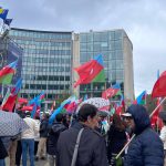 شهروندان آذربایجان جنوبی در بروکسل راهپیمایی “آزادی و عدالت” برگزار کردند